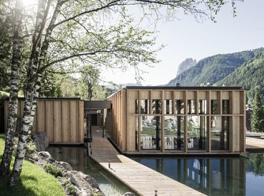Saunalandschaft am See