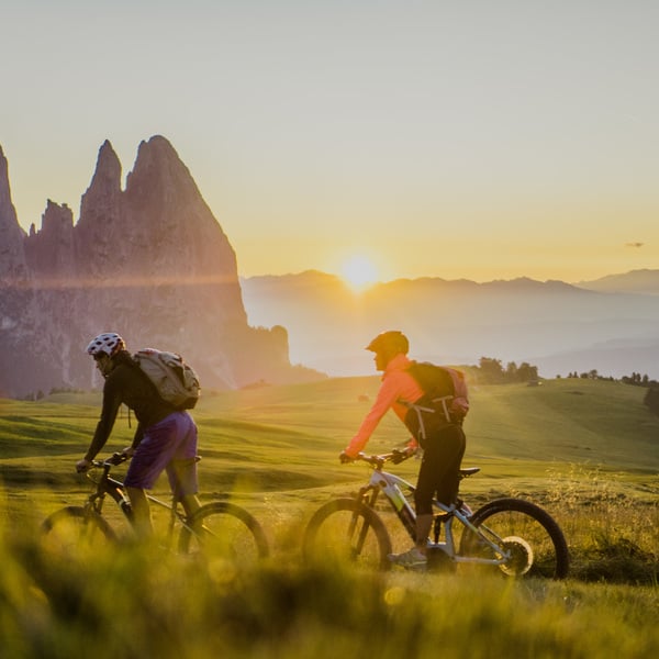 Ride your bike through a picturesque landscape